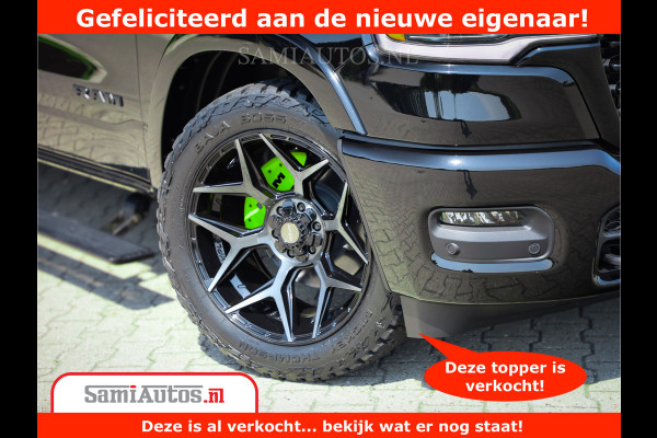 Dodge Ram 1500 Limited Night H.O 540HP 706Nm | Massage + Full Option | De Meest Luxe en Volle Pick-Up in zijn Klasse | Comfortabele Dubbele Cabine met Royale 5 Zitplaatsen | BPM vrij | Nu Leverbaar uit Voorraad | Voorraad Nr 2384 - 5408
