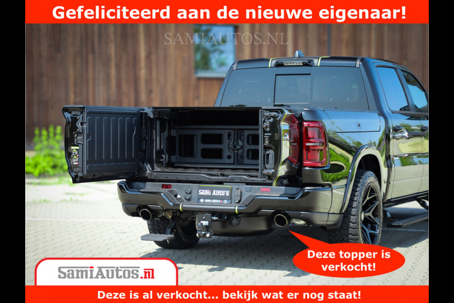 Dodge Ram 1500 Limited Night H.O 540HP 706Nm | Massage + Full Option | De Meest Luxe en Volle Pick-Up in zijn Klasse | Comfortabele Dubbele Cabine met Royale 5 Zitplaatsen | BPM vrij | Nu Leverbaar uit Voorraad | Voorraad Nr 2384 - 5408
