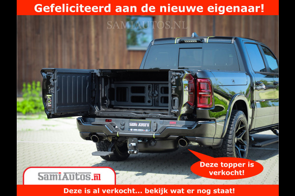Dodge Ram 1500 Limited Night H.O 540HP 706Nm | Massage + Full Option | De Meest Luxe en Volle Pick-Up in zijn Klasse | Comfortabele Dubbele Cabine met Royale 5 Zitplaatsen | BPM vrij | Nu Leverbaar uit Voorraad | Voorraad Nr 2384 - 5408