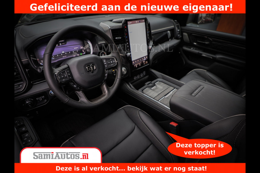 Dodge Ram 1500 Limited Night H.O 540HP 706Nm | Massage + Full Option | De Meest Luxe en Volle Pick-Up in zijn Klasse | Comfortabele Dubbele Cabine met Royale 5 Zitplaatsen | BPM vrij | Nu Leverbaar uit Voorraad | Voorraad Nr 2384 - 5408
