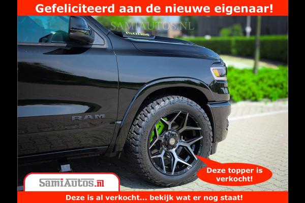 Dodge Ram 1500 Limited Night H.O 540HP 706Nm | Massage + Full Option | De Meest Luxe en Volle Pick-Up in zijn Klasse | Comfortabele Dubbele Cabine met Royale 5 Zitplaatsen | BPM vrij | Nu Leverbaar uit Voorraad | Voorraad Nr 2384 - 5408