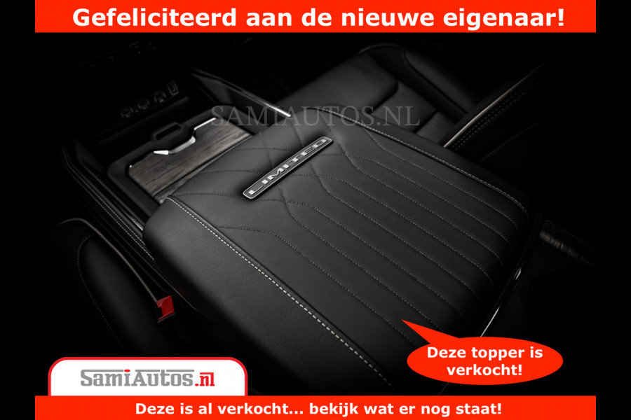 Dodge Ram 1500 Limited Night H.O 540HP 706Nm | Massage + Full Option | De Meest Luxe en Volle Pick-Up in zijn Klasse | Comfortabele Dubbele Cabine met Royale 5 Zitplaatsen | BPM vrij | Nu Leverbaar uit Voorraad | Voorraad Nr 2384 - 5408