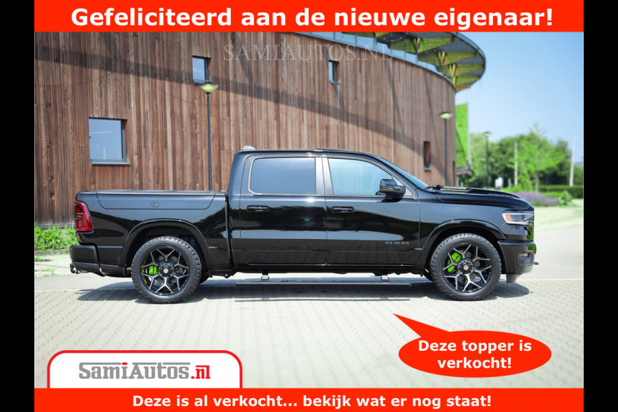 Dodge Ram 1500 Limited Night H.O 540HP 706Nm | Massage + Full Option | De Meest Luxe en Volle Pick-Up in zijn Klasse | Comfortabele Dubbele Cabine met Royale 5 Zitplaatsen | BPM vrij | Nu Leverbaar uit Voorraad | Voorraad Nr 2384 - 5408