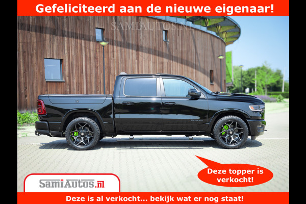 Dodge Ram 1500 Limited Night H.O 540HP 706Nm | Massage + Full Option | De Meest Luxe en Volle Pick-Up in zijn Klasse | Comfortabele Dubbele Cabine met Royale 5 Zitplaatsen | BPM vrij | Nu Leverbaar uit Voorraad | Voorraad Nr 2384 - 5408