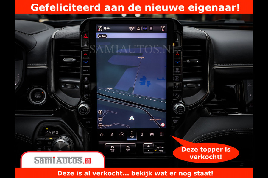 Dodge Ram 1500 Limited Night H.O 540HP 706Nm | Massage + Full Option | De Meest Luxe en Volle Pick-Up in zijn Klasse | Comfortabele Dubbele Cabine met Royale 5 Zitplaatsen | BPM vrij | Nu Leverbaar uit Voorraad | Voorraad Nr 2384 - 5408