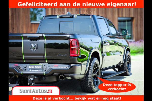 Dodge Ram 1500 Limited Night H.O 540HP 706Nm | Massage + Full Option | De Meest Luxe en Volle Pick-Up in zijn Klasse | Comfortabele Dubbele Cabine met Royale 5 Zitplaatsen | BPM vrij | Nu Leverbaar uit Voorraad | Voorraad Nr 2384 - 5408
