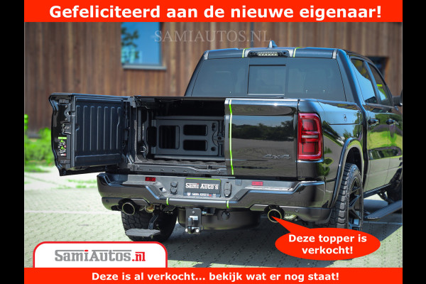 Dodge Ram 1500 Limited Night H.O 540HP 706Nm | Massage + Full Option | De Meest Luxe en Volle Pick-Up in zijn Klasse | Comfortabele Dubbele Cabine met Royale 5 Zitplaatsen | BPM vrij | Nu Leverbaar uit Voorraad | Voorraad Nr 2384 - 5408