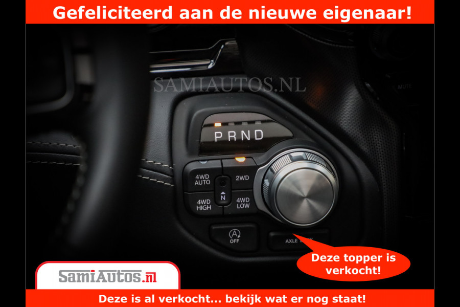 Dodge Ram 1500 Limited Night H.O 540HP 706Nm | Massage + Full Option | De Meest Luxe en Volle Pick-Up in zijn Klasse | Comfortabele Dubbele Cabine met Royale 5 Zitplaatsen | BPM vrij | Nu Leverbaar uit Voorraad | Voorraad Nr 2384 - 5408