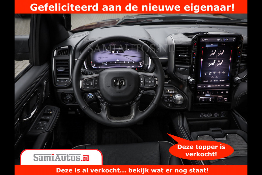 Dodge Ram 1500 Limited Night H.O 540HP 706Nm | Massage + Full Option | De Meest Luxe en Volle Pick-Up in zijn Klasse | Comfortabele Dubbele Cabine met Royale 5 Zitplaatsen | BPM vrij | Nu Leverbaar uit Voorraad | Voorraad Nr 2384 - 5408