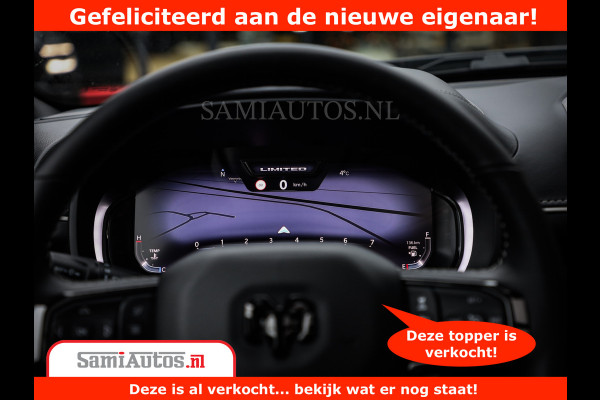 Dodge Ram 1500 Limited Night H.O 540HP 706Nm | Massage + Full Option | De Meest Luxe en Volle Pick-Up in zijn Klasse | Comfortabele Dubbele Cabine met Royale 5 Zitplaatsen | BPM vrij | Nu Leverbaar uit Voorraad | Voorraad Nr 2384 - 5408
