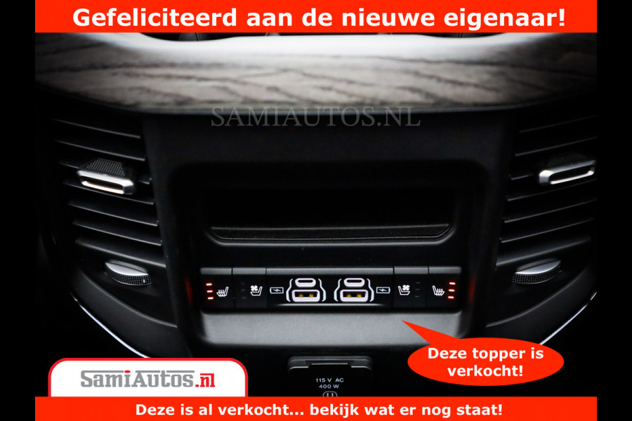 Dodge Ram 1500 Limited Night H.O 540HP 706Nm | Massage + Full Option | De Meest Luxe en Volle Pick-Up in zijn Klasse | Comfortabele Dubbele Cabine met Royale 5 Zitplaatsen | BPM vrij | Nu Leverbaar uit Voorraad | Voorraad Nr 2384 - 5408