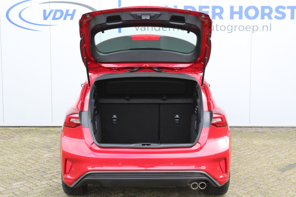 Ford Focus 1.0-125pk EcoBoost Mild-Hybrid ST-Line. Chique en erg luxe Ford Focus, fabr. gar. t/m 9 febr. 2027 ! Volautm. airco, navigatie, telefoonvoorb., All Season banden, B&O soundsyst., elektr. panodak, stuur-, stoel- en voorraamverw., adapt. cruise cntrl, side- en lane assist., LED  etc.