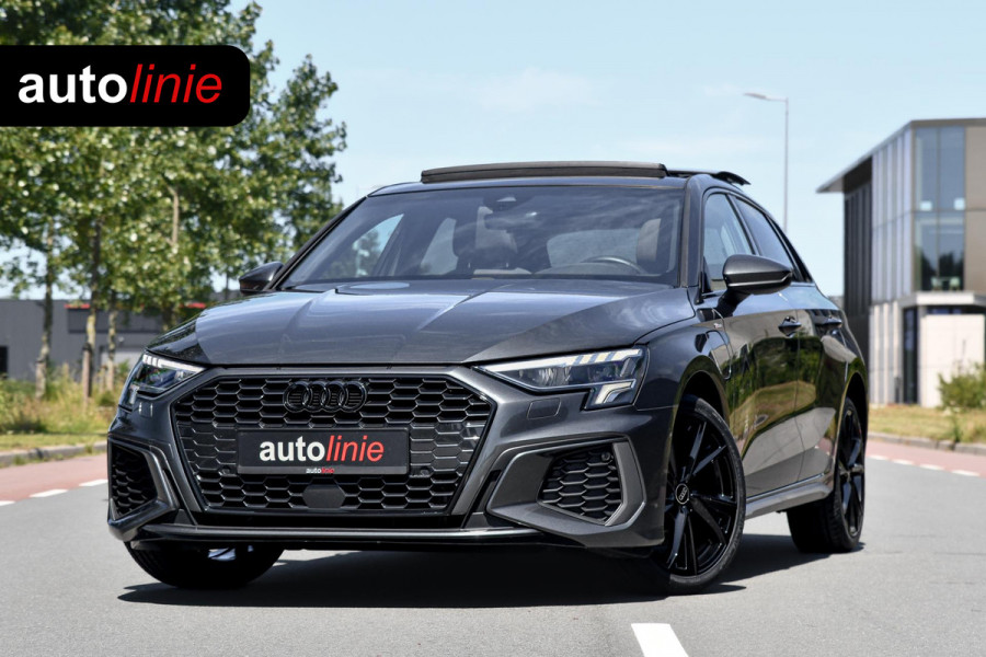 Audi A3 Sportback 40 TFSI e S-Line. Pano, ACC, Leder, Keyless, Matrix, Sfeer, CarPlay!