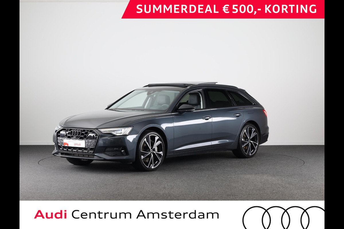 Audi A6 Avant 50 TFSI e quattro Advanced edition 299 pk S-tronic | Alarm MI50 + Auto volgsysteem | Navigatie | Panoramadak | Trekhaak | Matrix LED koplampen | Lichtmetalen velgen 21" | Verlengde garantie |
