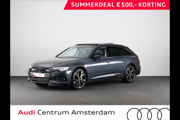 Audi A6 Avant 50 TFSI e quattro Advanced edition 299 pk S-tronic | Alarm MI50 + Auto volgsysteem | Navigatie | Panoramadak | Trekhaak | Matrix LED koplampen | Lichtmetalen velgen 21" | Verlengde garantie |