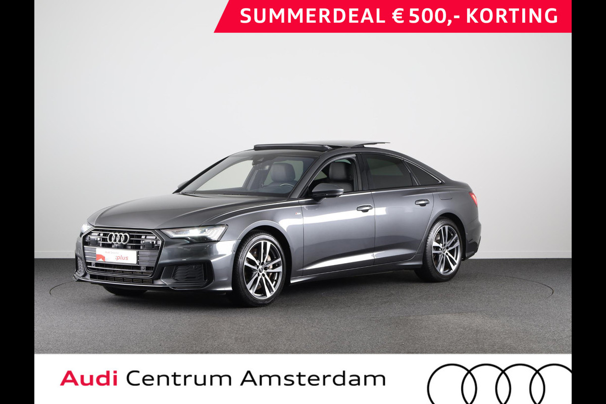Audi A6 Limousine 50 TFSI e quattro S edition 299 pk S-tronic | Navigatie | Panoramadak | Parkeersensoren (Park assist) | Rondomzicht camera | Stoelverwarming/ventilatie | Lederen beklading | Elektr. voorstoelen met geheugen | Audi A6 Limousine 50 TFSI e quattro S edition 299 pk S-tronic | Navigatie | Panoramadak | Parkeersensoren (Park assist) | Rondomzicht camera | Stoelverwarming/ventilatie | Lederen beklading | Elektr. voorstoelen met geheugen |