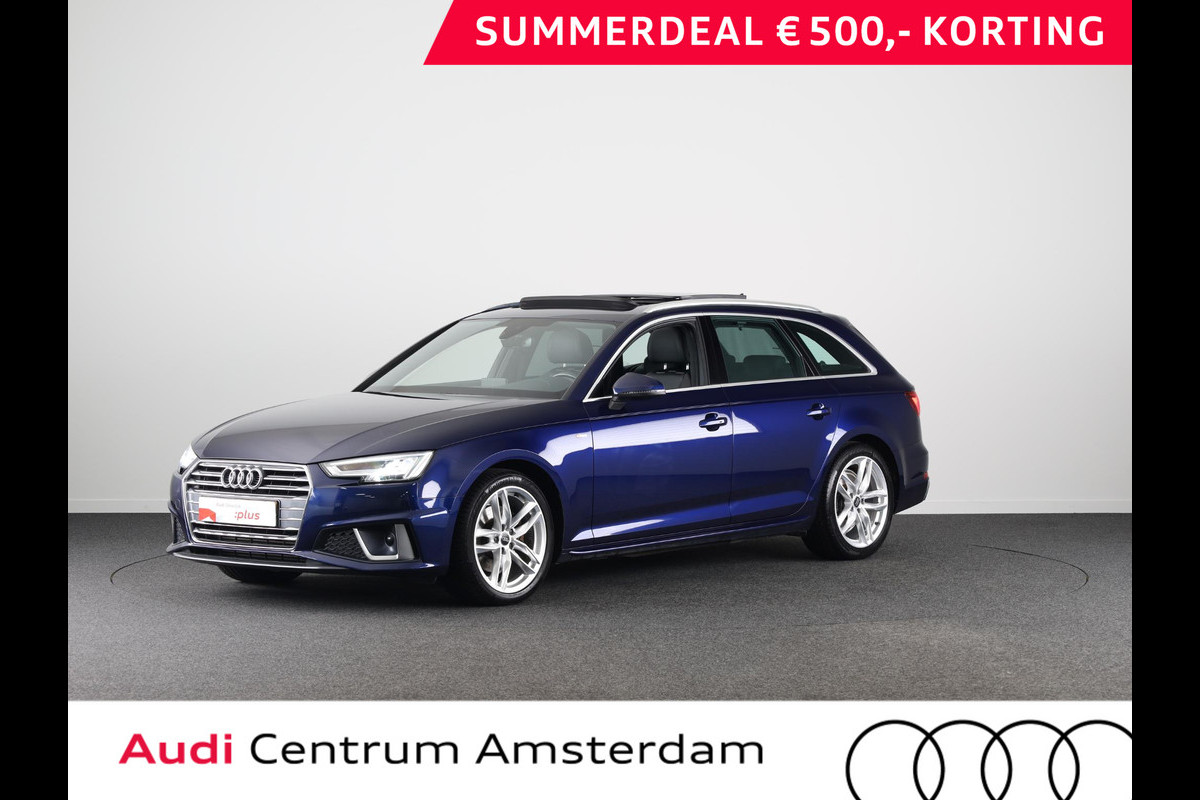 Audi A4 Avant 40 TFSI Sport S line edition 191pk | Panoramadak | Navigatie | Verwarmbare voorstoelen | 18 inch lichtmetalen velgen Audi A4 Avant 40 TFSI Sport S line edition 191pk | Panoramadak | Navigatie | Verwarmbare voorstoelen | 18 inch lichtmetalen velgen