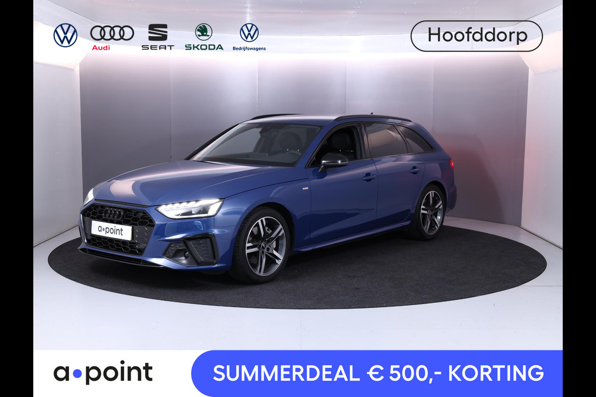 Audi A4 Avant 40 TFSI S edition Competition 204 pk S-tronic | Verlengde garantie | Navigatie | Elektr. trekhaak | Parkeersensoren | Cruise control | Stoelverwarming | LED koplampen | Audi A4 Avant 40 TFSI S edition Competition 204 pk S-tronic | Verlengde garantie | Navigatie | Elektr. trekhaak | Parkeersensoren | Cruise control | Stoelverwarming | LED koplampen |