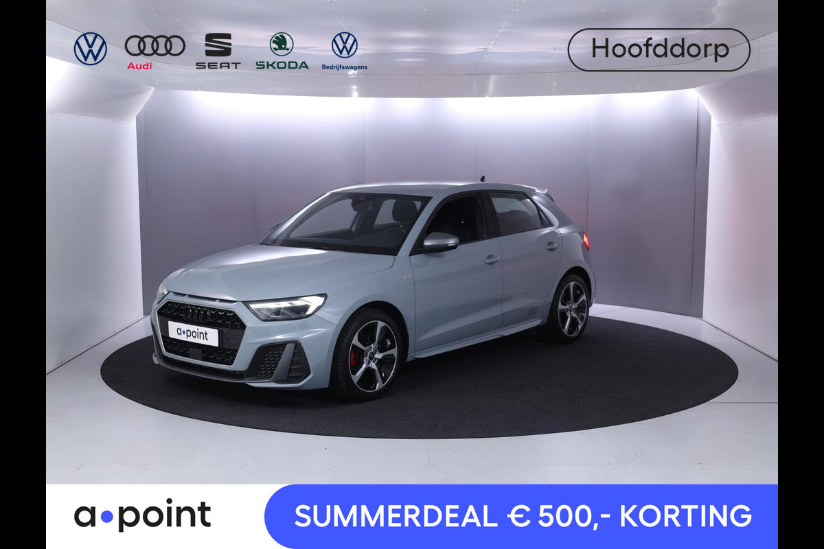 Audi A1 Sportback 40 TFSI Pro Line S 200pk S-tronic| half-leder| LM-velgen| Navigatie| Parkeersensoren | Stoelverwarming | Led koplampen Audi A1 Sportback 40 TFSI Pro Line S 200pk S-tronic| half-leder| LM-velgen| Navigatie| Parkeersensoren | Stoelverwarming | Led koplampen