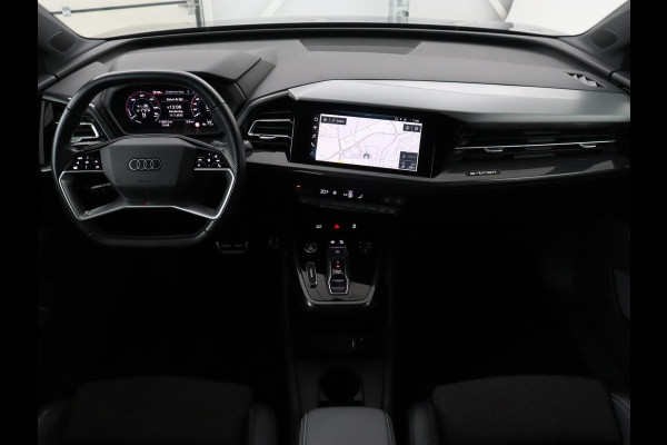 Audi Q4 e-tron 40 Launch edition S Competition 77 kWh | Stoelverwarming | Warmtepomp | Matrix LED | Carplay | Adaptive cruise | Navigatie | Virtual Cockpit | Half leder | Sportstoelen