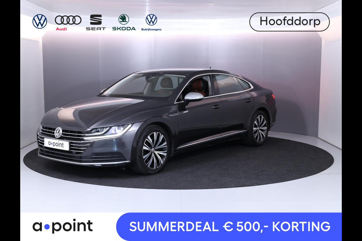 Volkswagen Arteon 1.5 TSI Elegance 150pk DSG| Leer| el.trekhaak | Alarm | 18'LM-velgen| verwarmde voorruit Volkswagen Arteon 1.5 TSI Elegance 150pk DSG| Leer| el.trekhaak | Alarm | 18'LM-velgen| verwarmde voorruit