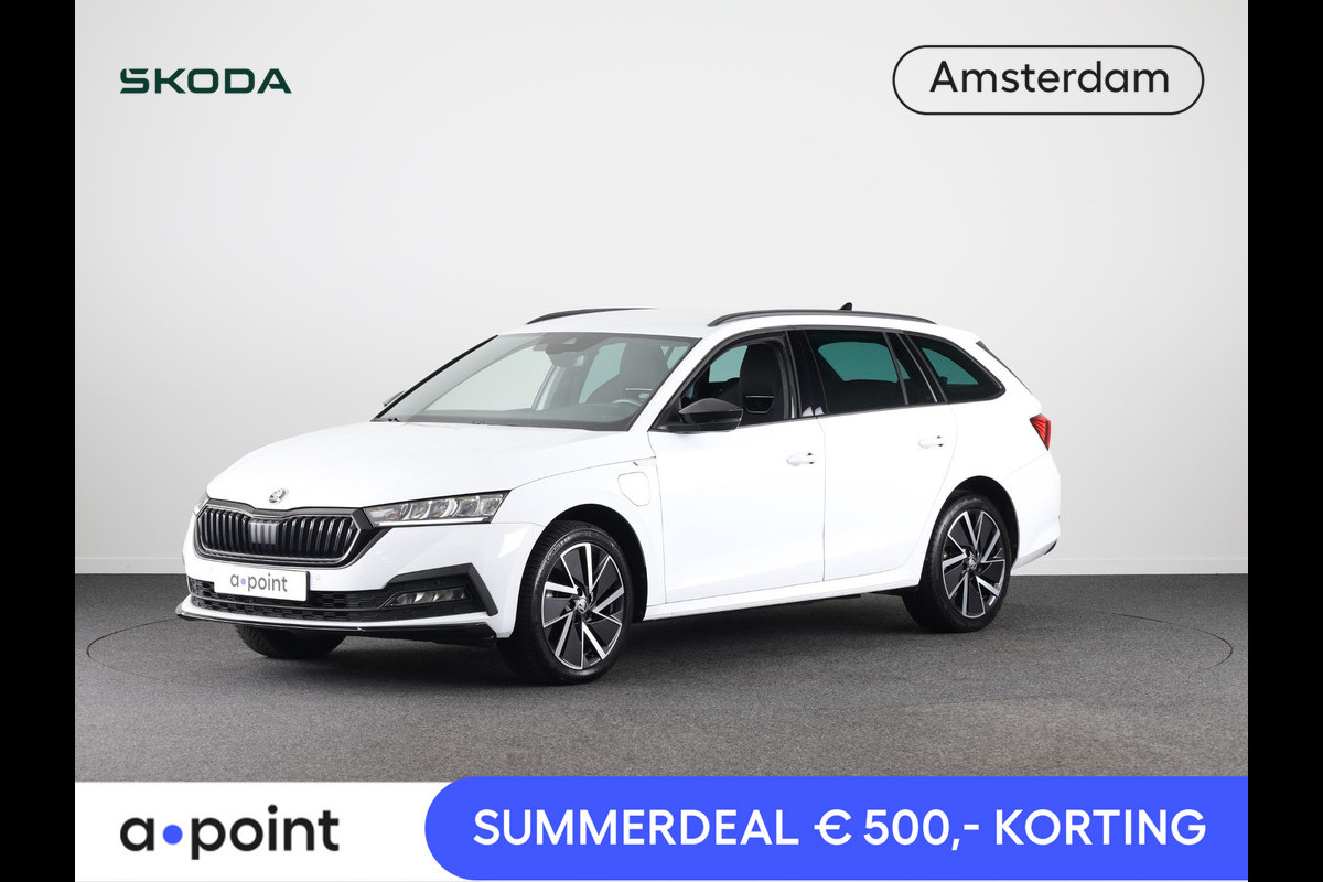 Škoda Octavia Combi 1.4 TSI iV PHEV Sportline Business 204pk Plug in Hybrid | Navigatie | 18 inch Lichtmetalen velgen | Travel Pakket Škoda Octavia Combi 1.4 TSI iV PHEV Sportline Business 204pk Plug in Hybrid | Navigatie | 18 inch Lichtmetalen velgen | Travel Pakket