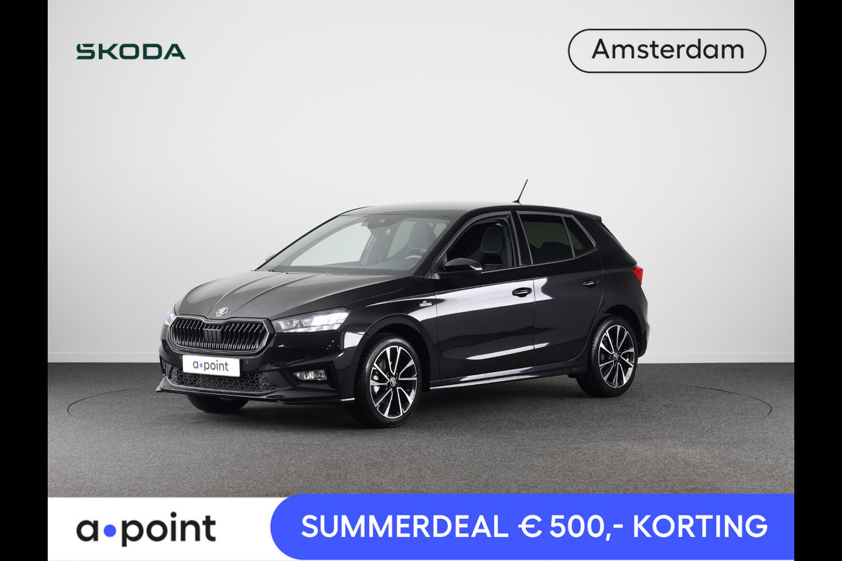 Škoda Fabia 1.0 TSI Monte Carlo 115 pk Automaat (DSG) | Verlengde garantie | Navigatie via App | Parkeersensoren | Achteruitrijcamera | Stoelverwarming | Apple Carplay/Android Auto | Škoda Fabia 1.0 TSI Monte Carlo 115 pk Automaat (DSG) | Verlengde garantie | Navigatie via App | Parkeersensoren | Achteruitrijcamera | Stoelverwarming | Apple Carplay/Android Auto |