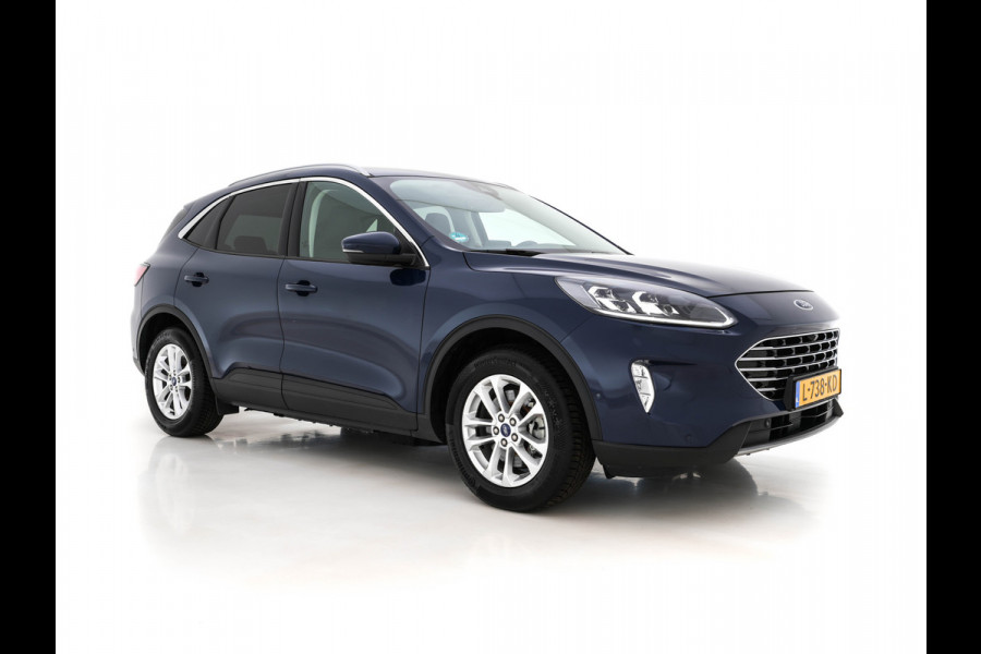 Ford Kuga 2.5 PHEV Titanium X (INCL-BTW) *LEATHER-MICROFIBRE | FULL-LED | DIGI-COCKPIT | ADAPTIVE-CRUISE | BLINDSPOT | PARK-PILOT | CAMERA | NAVI-FULLMAP | HEATED-COMFORT-SEATS | CARPLAY | DAB | LANE-ASSIST | 17"ALU*