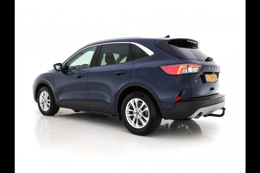 Ford Kuga 2.5 PHEV Titanium X (INCL-BTW) *LEATHER-MICROFIBRE | FULL-LED | DIGI-COCKPIT | ADAPTIVE-CRUISE | BLINDSPOT | PARK-PILOT | CAMERA | NAVI-FULLMAP | HEATED-COMFORT-SEATS | CARPLAY | DAB | LANE-ASSIST | 17"ALU*