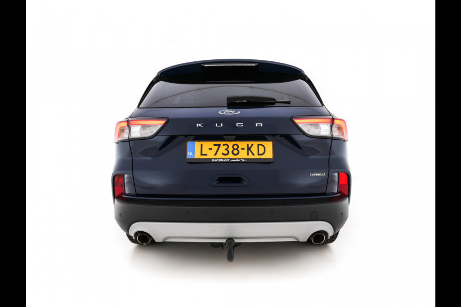 Ford Kuga 2.5 PHEV Titanium X (INCL-BTW) *LEATHER-MICROFIBRE | FULL-LED | DIGI-COCKPIT | ADAPTIVE-CRUISE | BLINDSPOT | PARK-PILOT | CAMERA | NAVI-FULLMAP | HEATED-COMFORT-SEATS | CARPLAY | DAB | LANE-ASSIST | 17"ALU*