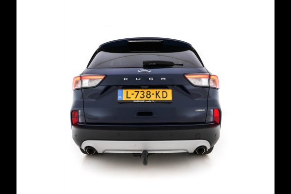 Ford Kuga 2.5 PHEV Titanium X (INCL-BTW) *LEATHER-MICROFIBRE | FULL-LED | DIGI-COCKPIT | ADAPTIVE-CRUISE | BLINDSPOT | PARK-PILOT | CAMERA | NAVI-FULLMAP | HEATED-COMFORT-SEATS | CARPLAY | DAB | LANE-ASSIST | 17"ALU*