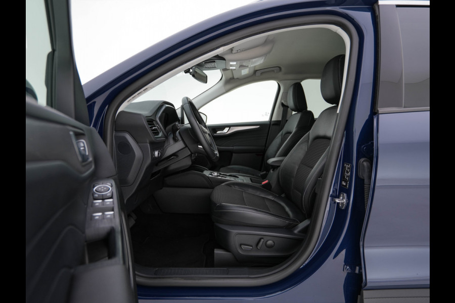 Ford Kuga 2.5 PHEV Titanium X (INCL-BTW) *LEATHER-MICROFIBRE | FULL-LED | DIGI-COCKPIT | ADAPTIVE-CRUISE | BLINDSPOT | PARK-PILOT | CAMERA | NAVI-FULLMAP | HEATED-COMFORT-SEATS | CARPLAY | DAB | LANE-ASSIST | 17"ALU*