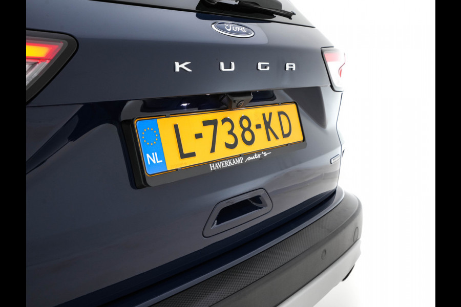 Ford Kuga 2.5 PHEV Titanium X (INCL-BTW) *LEATHER-MICROFIBRE | FULL-LED | DIGI-COCKPIT | ADAPTIVE-CRUISE | BLINDSPOT | PARK-PILOT | CAMERA | NAVI-FULLMAP | HEATED-COMFORT-SEATS | CARPLAY | DAB | LANE-ASSIST | 17"ALU*