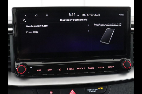 Kia Ceed 1.0 T-GDi DynamicPlusLine | Stoel & stuurverwarming | Trekhaak | Adaptive cruise | Camera | Half leder | Keyless | Full LED | Carplay | Navigatie | Climate control | Parkeerhulp