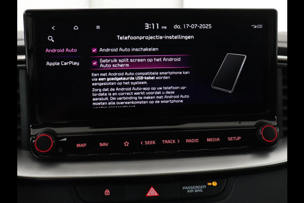 Kia Ceed 1.0 T-GDi DynamicPlusLine | Stoel & stuurverwarming | Trekhaak | Adaptive cruise | Camera | Half leder | Keyless | Full LED | Carplay | Navigatie | Climate control | Parkeerhulp