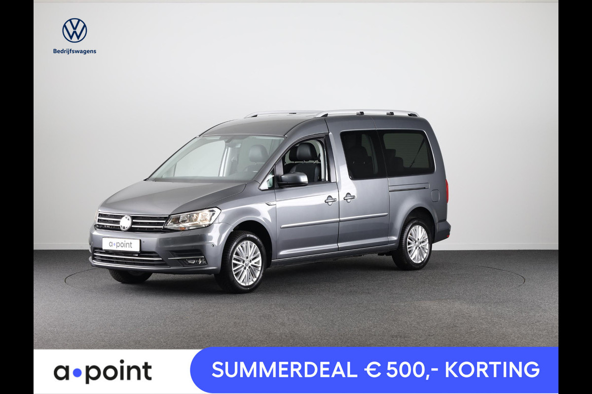 Volkswagen Caddy Maxi 1.4 TSI Trendline 125 pk Automaat (DSG) | Navigatie | Trekhaak | Parkeersensoren (Park assist) | Achteruitrijcamera | Stoelverwarming | Autom. airco |