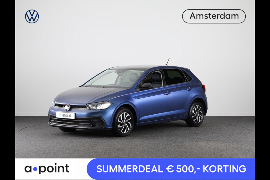Volkswagen Polo 1.0 TSI Life 95 pk | Verlengde garantie | Navigatie via App | Parkeersensoren | Adaptieve cruise control | LED koplampen | Leer interieur
