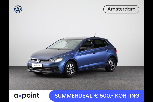 Volkswagen Polo 1.0 TSI Life 95 pk | Verlengde garantie | Navigatie via App | Parkeersensoren | Adaptieve cruise control | LED koplampen | Leer interieur