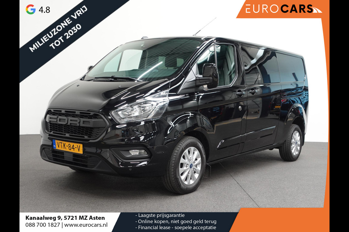 Ford Transit Custom 130pk Automaat L2H1 Limited Dubbele Cabine 2x Schuifdeur Raptor Edition Navigatie Airco Cruise control Trekhaak parkeersensoren Ford Transit Custom 130pk Automaat L2H1 Limited Dubbele Cabine 2x Schuifdeur Raptor Edition Navigatie Airco Cruise control Trekhaak parkeersensoren