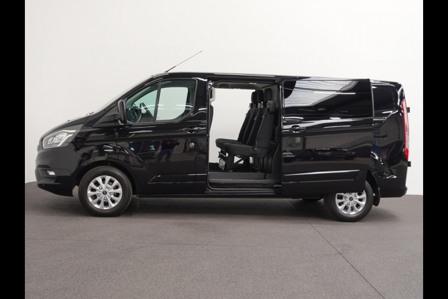 Ford Transit Custom 130pk Automaat L2H1 Limited Dubbele Cabine 2x Schuifdeur Raptor Edition Navigatie Airco Cruise control Trekhaak parkeersensoren