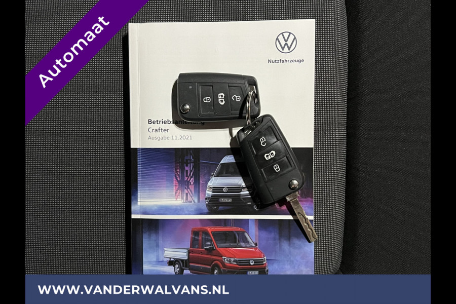 Volkswagen Crafter 2.0 TDI 140 pk Automaat L4H3 L3H2 Euro6 Airco | Camera | Apple Carplay Android Auto, Chauffeursstoel, Stoelverwarming, 3000kg Trekhaak