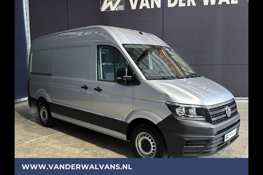 Volkswagen Crafter 2.0 TDI 141pk L3H3 L2H2 Euro6 Airco | Camera | Navigatie | Android Auto | Stoelverwarming Parkeersensoren, Bijrijdersbank, 3000kg trekvermogen, zilver