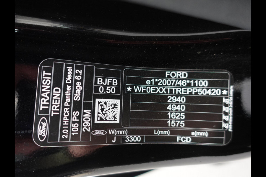 Ford Transit 290 2.0 TDCI L2H2 Trend Airco Bluetooth Camera  Cruise Control Navi Trekhaak