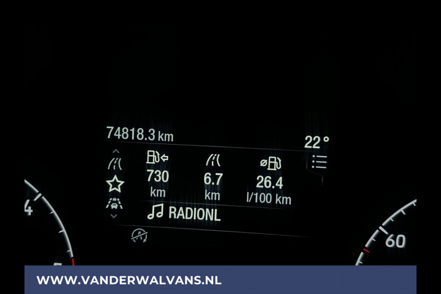Ford Transit 2.0 TDCI 130pk L2H2 Euro6 Airco | Camera | Android Auto | Cruisecontrol | 2550kg Trekhaak Elektrisch verstelbare bestuurdersstoel, Verwarmde voorruit, Parkeersensoren, Bijrijdersbank, Parkeersensoren