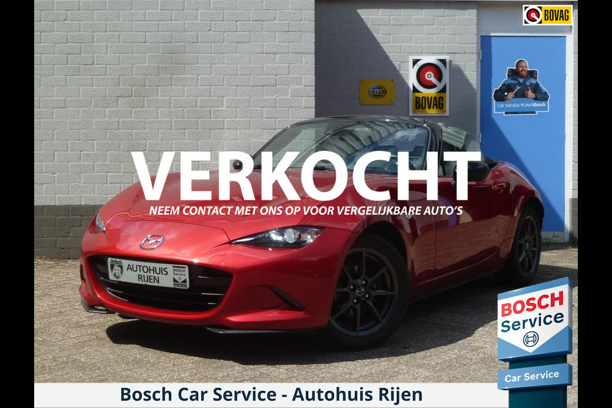 Mazda MX-5 1.5 SkyActiv-G 131 TS+|Leder|Navi|Lane-Assist|1e Eigenaar|37.000km|Dealer Onderhouden Mazda MX-5 1.5 SkyActiv-G 131 TS+|Leder|Navi|Lane-Assist|1e Eigenaar|37.000km|Dealer Onderhouden