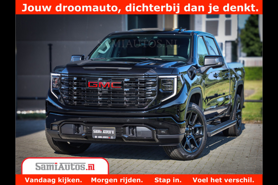 GMC Sierra DENALI 6.2 V8 426PK Full Option | De Meest Luxe Pick-Up in zijn Klasse | Comfortabele Dubbele Cabine met Royale 5 Zitplaatsen | BPM vrij | Nu Leverbaar uit Voorraad | Voorraad Nr 433794