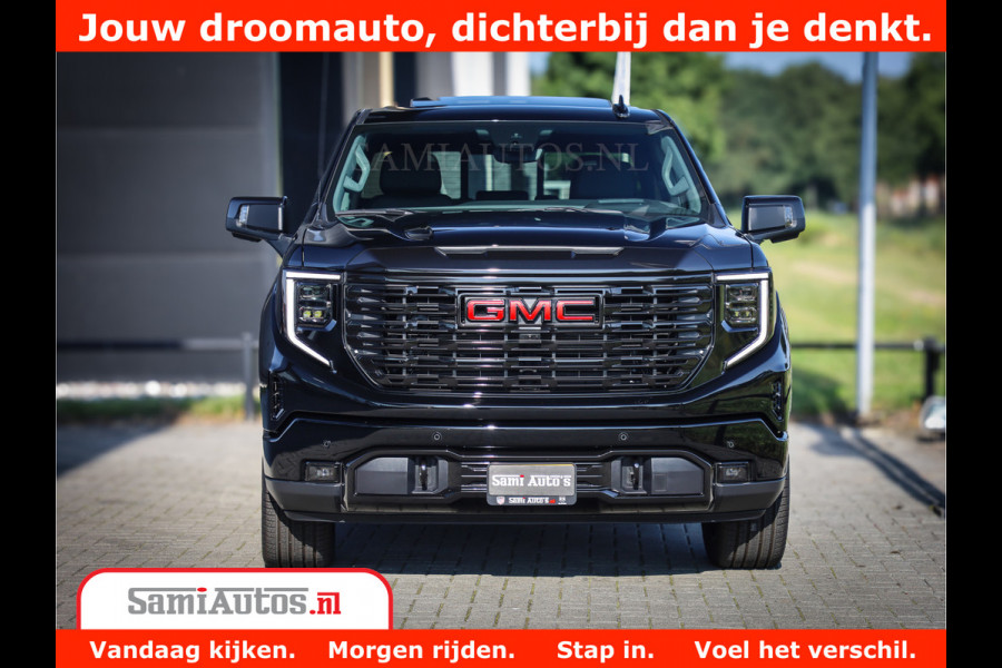 GMC Sierra DENALI 6.2 V8 426PK Full Option | De Meest Luxe Pick-Up in zijn Klasse | Comfortabele Dubbele Cabine met Royale 5 Zitplaatsen | BPM vrij | Nu Leverbaar uit Voorraad | Voorraad Nr 433794