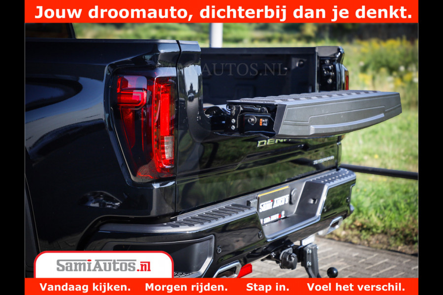 GMC Sierra DENALI 6.2 V8 426PK Full Option | De Meest Luxe Pick-Up in zijn Klasse | Comfortabele Dubbele Cabine met Royale 5 Zitplaatsen | BPM vrij | Nu Leverbaar uit Voorraad | Voorraad Nr 433794