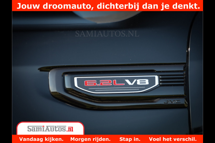 GMC Sierra DENALI 6.2 V8 426PK Full Option | De Meest Luxe Pick-Up in zijn Klasse | Comfortabele Dubbele Cabine met Royale 5 Zitplaatsen | BPM vrij | Nu Leverbaar uit Voorraad | Voorraad Nr 433794