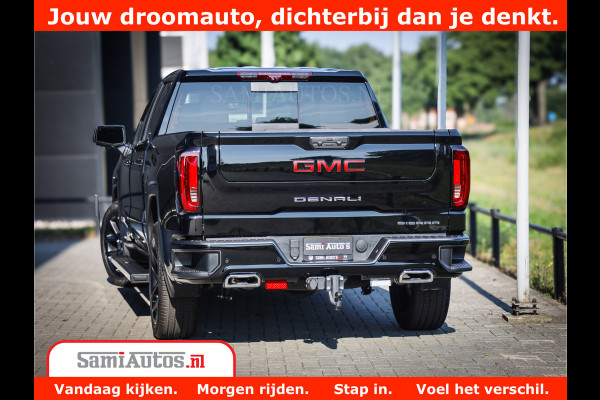 GMC Sierra DENALI 6.2 V8 426PK Full Option | De Meest Luxe Pick-Up in zijn Klasse | Comfortabele Dubbele Cabine met Royale 5 Zitplaatsen | BPM vrij | Nu Leverbaar uit Voorraad | Voorraad Nr 433794